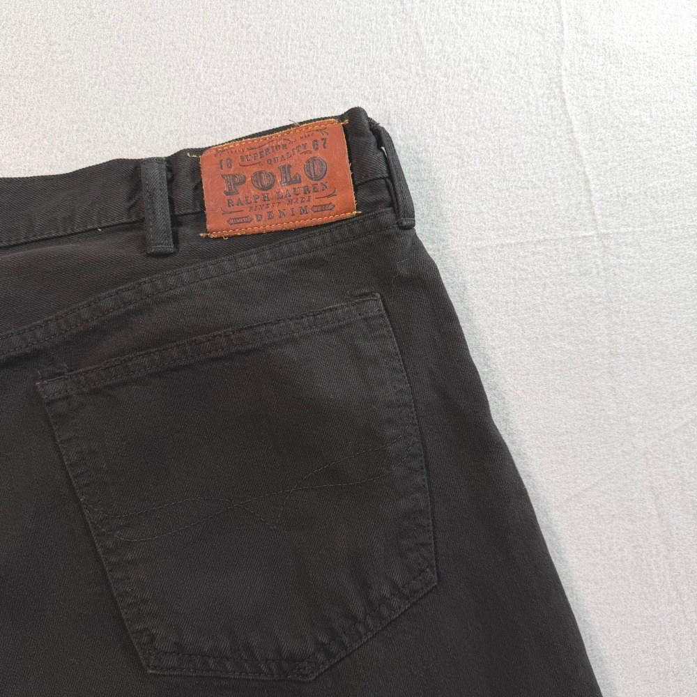 Polo Ralph Lauren Hampton Relaxed Classic Straight Jeans Mens 38x30 Hudson Black